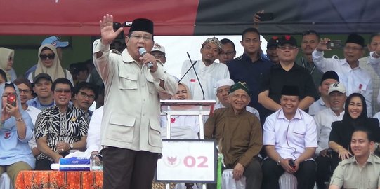 Kampanye di Palembang, Prabowo Kritik Pembangunan LRT Tak Efektif