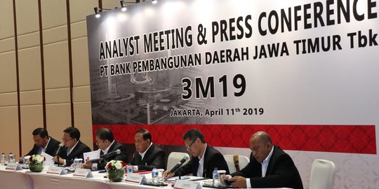 Triwulan I-2019, Laba Bank Jatim Tembus Rp 405,5 Miliar