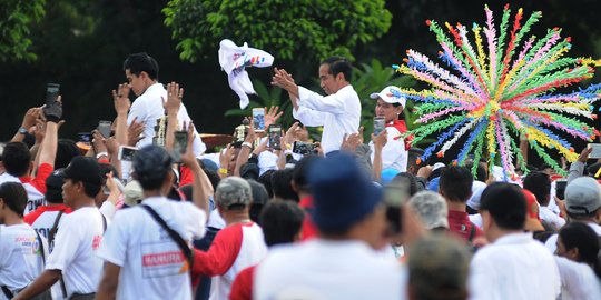 Tinggalkan GBK, Jokowi-Ma'ruf ke Lokasi Debat Naik Kereta Kencana