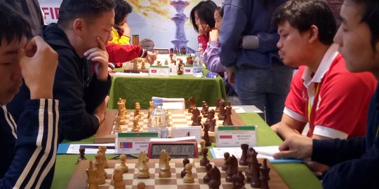 Tim Catur Indonesia Kembali Bangkit di Babak Ketujuh ACC Fide Zone 3.3