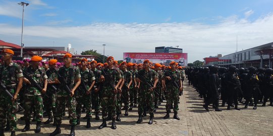 TNI-Polri Gelar Apel Patroli Skala Besar Amankan Pemilu 2019