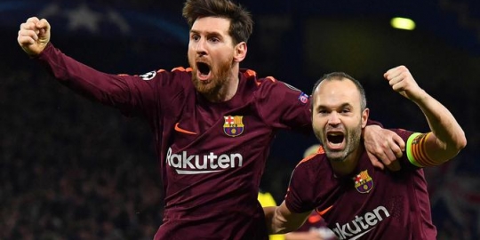 Iniesta Masih Kagumi Permainan Messi di Barcelona