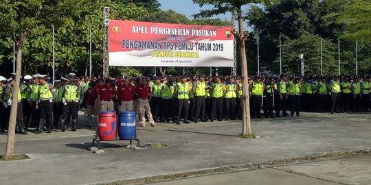 800 Polisi Diterjunkan Kawal TPS di Surakarta