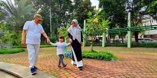 Ma'ruf Amin Sempatkan Berolahraga Sebelum Mencoblos