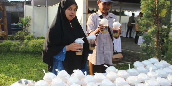 Berkah Pemilu 2019, Bubur Kacang Ijo Syarifuddin Diborong untuk Pemilih