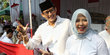 Sandiaga dan Istri Acungkan Salam Dua Jari Seusai Nyoblos