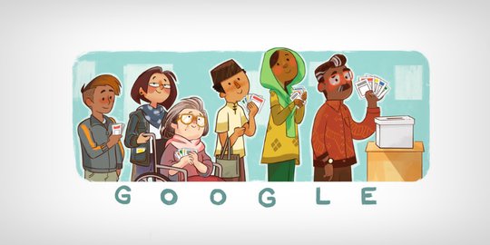 Google Doodle Turut Rayakan Pemilu 2019