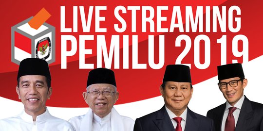 Tonton Live Streaming Quick Count Pilpres 2019 di Merdeka.com