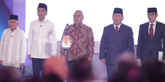 Quick Count Charta Politika: Jokowi 54,39 % dan Prabowo 45,61%, Suara Masuk 49,93%