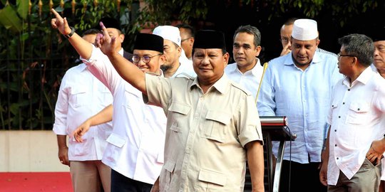 Prabowo Yakin Menang Pilpres 2019 dengan 62 Persen Suara