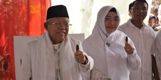 Syukuran Kelancaran Pemilu 2019, Ma'ruf Amin dan Keluarga Gelar Pengajian