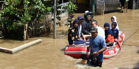 Meski Banjir, Warga Kabupaten Bandung Tetap Sukseskan Pemilu 2019