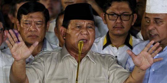 Pemilu 2019, Wilayah Ini Jadi Basis Keunggulan Prabowo Versi Quick Count