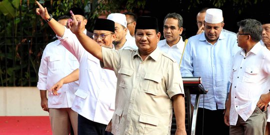 Prabowo Ungguli 72,12 Persen di Islamabad