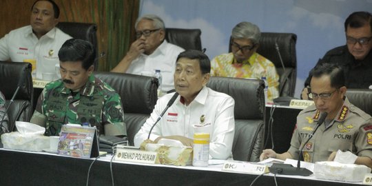 Buka Rakor Pengamanan Usai Pencoblosan, Wiranto Sebut Pemilu 2019 Aman dan Damai