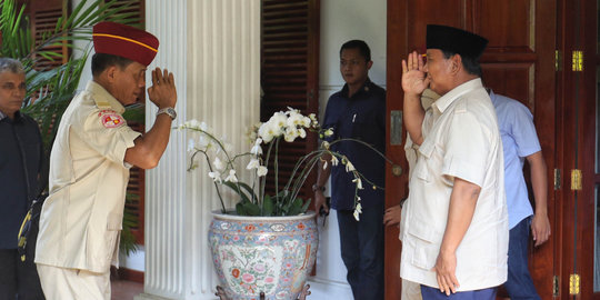 Prabowo Terima Kunjungan Purnawirawan