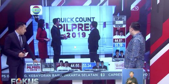 Ini Penjelasan Lembaga Survei Soal Data Quick Count Terbalik di Indosiar