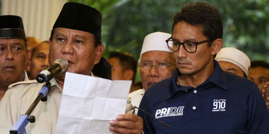 BPN: Prabowo Akan Hadiri Sujud Kemenangan di Masjid Istiqlal, Sandi Belum Pasti