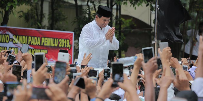 Teriakan 'Prabowo Presiden' Tutup Acara Syukuran Klaim Kemenangan