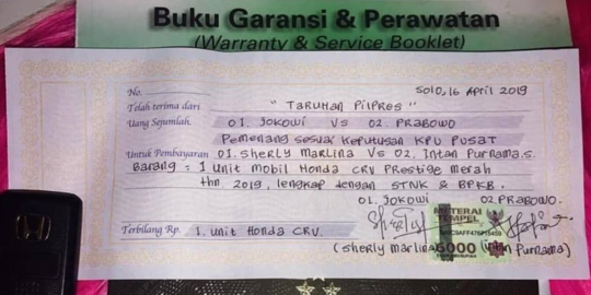 Dua Emak-Emak di Solo Bertaruh Mobil CRV Terbaru di Pilpres 2019