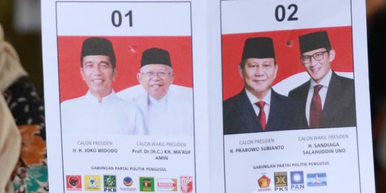 LSI Denny JA Quick Count 100%: Jokowi 55,71%, Prabowo 44,29%