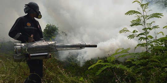 Cegah DBD, Kawasan Kedaung Jakarta Barat di Fogging