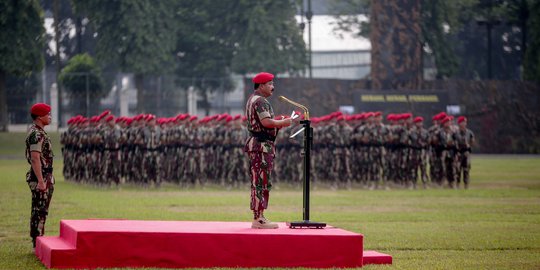 Panglima TNI Marsekal Hadi Tjahjanto Pimpin HUT Kopassus ke-67