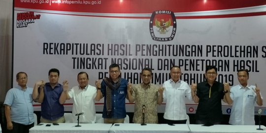5 Sekjen Koalisi Prabowo Datangi KPU, Minta Rekapitulasi Dilakukan dengan Jujur