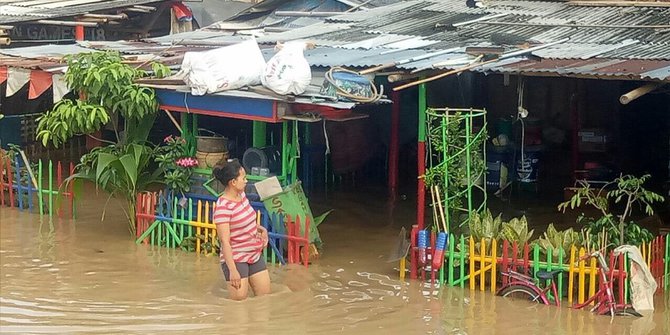 Pintu Air Cisadane Tak Dibuka, Ratusan Rumah di Serpong Terendam Banjir