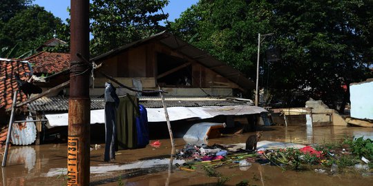 Banjir Kiriman Bogor Rendam Kampung Arus Cawang