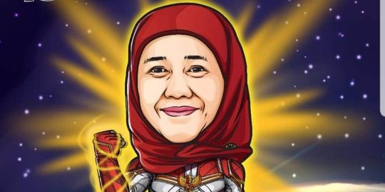 Captain Marvel ala Khofifah, Tegaskan Indonesia Tak akan Pernah Bubar