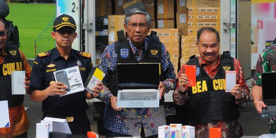 Bea Cukai Sita Barang Elektronik Ilegal Senilai Miliaran Rupiah