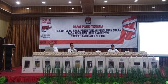 KPU Serang Gelar Rapat Pleno Rekapitulasi Suara, Target 3 Hari Selesai