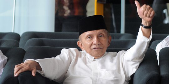 Amien Rais Tegaskan PAN Tak Akan Merapat ke Koalisi Jokowi-Amin