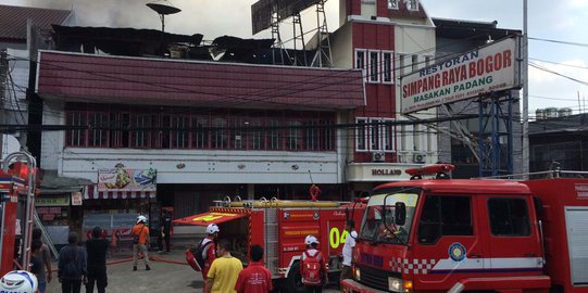 Rumah Makan Simpang Raya Bogor Kebakaran, Sumber Api dari Mess Pegawai