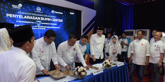 PT PP Gandeng Telkom dan Danareksa dalam Pembangunan dan Pengembangan BUMN Center