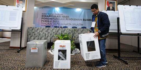 Rekapitulasi Penghitungan Suara Pemilu 2019 Tingkat Kota Jakarta