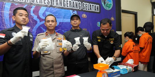 Dua Tersangka Pengedar Sabu 1 Kg Diamankan Polres Tangsel