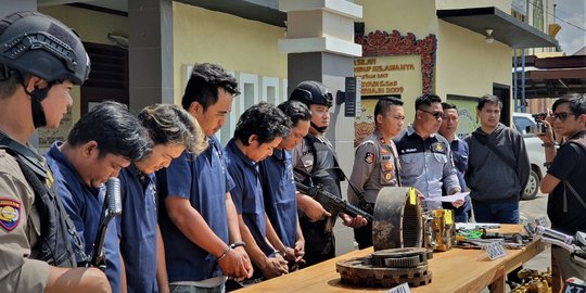 Polisi Bongkar Sindikat Pencurian Suku Cadang Alat Berat di Kutai Kartanegara