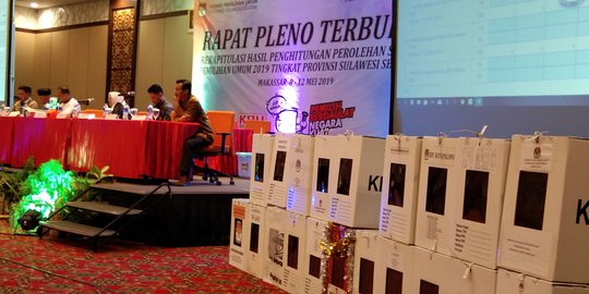 KPU Sulsel Mulai Rekapitulasi Suara Provinsi Meski Tiga Kabupaten/Kota Belum Selesai