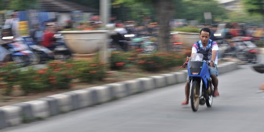 Polisi Razia Balap Liar, Wajah Garang Pemuda Pekanbaru Berubah Memelas