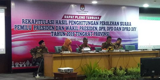 Rekapitulasi KPU DIY: Jokowi Sapu Bersih Kemenangan di Lima Wilayah Yogyakarta