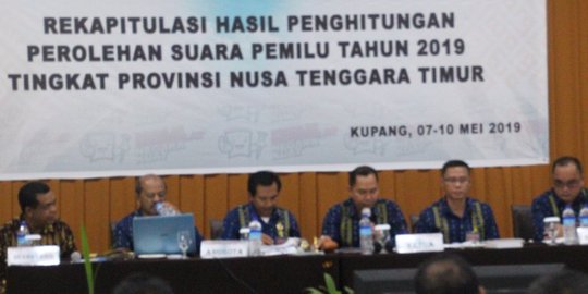 Rekapitulasi KPU NTT: Jokowi-Ma'ruf Amin Sapu Bersih Kemenangan di Seluruh Daerah