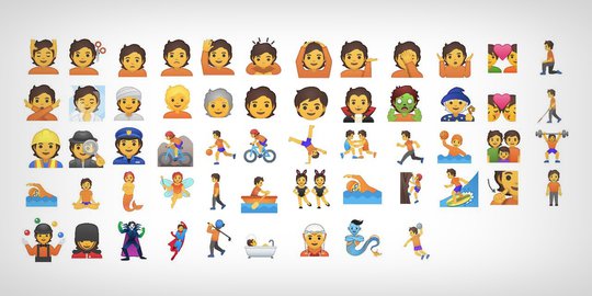 Google Rilis 53 Emoji Netral Gender, Bukan Laki-Laki Maupun Perempuan