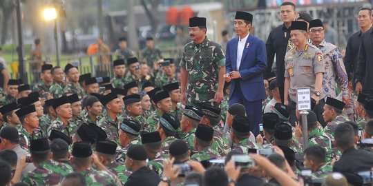 Pemilu 2019 Aman dan Damai, Presiden Jokowi Puji TNI-Polri