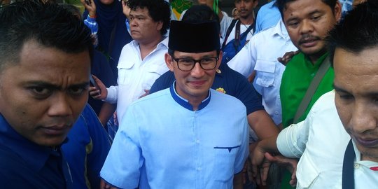 Sandiaga Bersyukur Bawaslu Nyatakan Input Situng KPU Langgar Prosedur