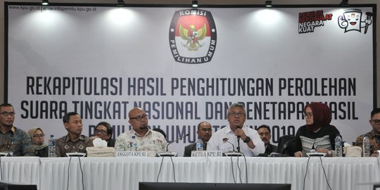 KPU Umumkan Hasil Rekapitulasi Nasional Pemilu 2019