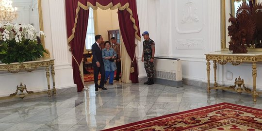 Bertemu di Istana, Jokowi Dapat Ucapan Selamat dari Megawati dan Try Sutrisno
