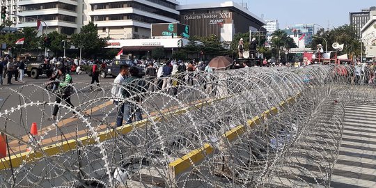 Demo di Bawaslu Berakhir, Jalan MH Thamrin Kembali Dibuka