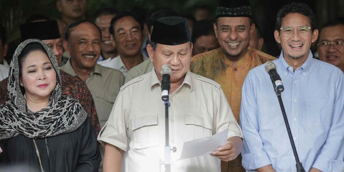Tiba di Kertanegara, Prabowo Didampingi BPN Bungkam
